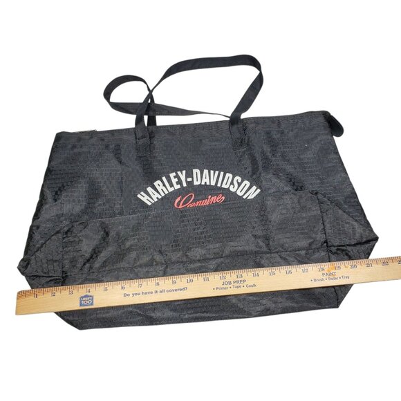 Harley Davidson Tail of Dragon Light-Weight Shopper Tote Shoulder Bag Black - Picture 6 of 8